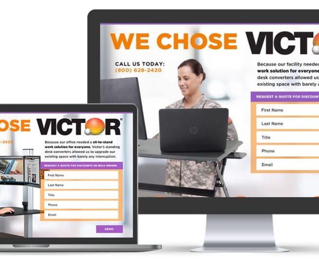 Victor Ads and Landing Pages